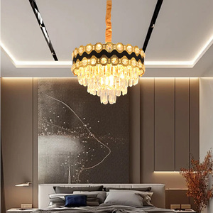 Samen Luxe Moderne Heldere Kristallen Plafondlamp Mini <span class=keywords><strong>Flush</strong></span> <span class=keywords><strong>Mount</strong></span> Oppervlak Gemonteerd Rond Goud Voor Woonkamer Warm Hanglamp - Product Image 2