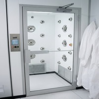 Tunnel de douche à air personnalisé pour marchandises, douche à air industrielle de type traversée pour salle blanche modulaire