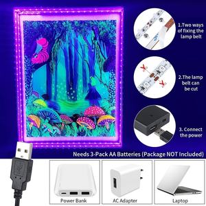 보라색 5V USB UV Led 스트립 스마트 TV 백라이트 조명 커튼 침실 게임 룸 장식 크리스마스 할로윈 홈 장식 램프 - Product Image 3