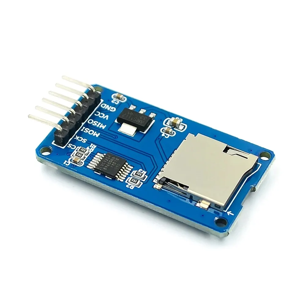 Microsd Kaart Adapter Micro Sd Kaart Mini Tf Kaartlezer Module Spi Interfaces Met Niveau Converter Chip 5V/3.3V Voor Arduino Diy