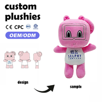 CPC CE OEM ODM Personnalisé, Peluches en coton écologique, coton PP, animaux en peluche, design de dessin animé, peluche douce, poupée en peluche personnalisée