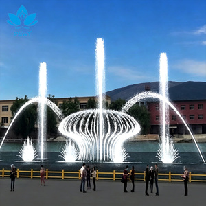 Fontaine musicale extérieure géante DEWY 50M, fontaine dansante, écran d'eau laser, spectacle synchronisé pour le projet de place centrale de la ville - Product Image 2