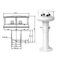 Capteur de vent ultrasonique sans entretien avec RS485 Modbus, machine de mesure du vent numérique pour la surveillance industrielle