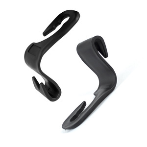 4-gói sáng tạo Hidden da xe Ghế Móc 20kg Tải công suất sang trọng nội thất phụ kiện ghế trở lại móc - Product Image 5