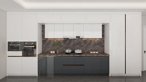 Muebles de Cocina Modulares Modernos, Diseño Europeo, Construcción de Madera Contrachapada, Puertas de Vidrio, Características Ecológicas, Compatibilidad con Protector Contra Salpicaduras - Product Image 6