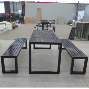 <span class=keywords><strong>Banc</strong></span> de pique-nique en bois pour 6 personnes, mobilier d'extérieur, table de pique-nique en bois, vente en gros à prix réduit - Product Image 4