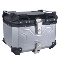 Prix direct usine, coffre de moto en acier inoxydable de 45 L, résistant aux chocs, protection contre les intempéries