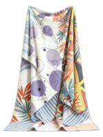 Serviette de sport en microfibre pliable portable, vente en gros, logo personnalisé, serviette de sport d'extérieur