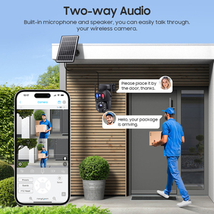 كاميرا شمسية مزودة بعدسة مزدوجة 4K 20X تكبير واي فاي كاميرا 6 ميجا بكسل للكشف عن الإنسان في الهواء الطلق شبكة IP66 واي فاي PTZ - Product Image 4