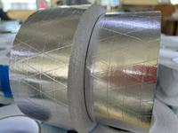 Ruban FSK en fibre de verre renforcée de feuille d'aluminium, 3 voies, résistant aux solvants, pour systèmes CVC