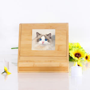 Fournitures funéraires, boîte commémorative pour chat et <span class=keywords><strong>chien</strong></span>, petit animal de compagnie, cadre <span class=keywords><strong>photo</strong></span> en bois massif, table, urne en bois pour animal de compagnie - Product Image 3