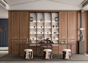 <span class=keywords><strong>2025</strong></span> Китай, новый изготовленный на заказ китайский стиль, шкафы из массива дерева для чайных сервизов, мебель для дома - Product Image 6