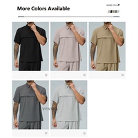 T-shirt de sport personnalisé à col zippé, manches courtes, pour homme, idéal pour la course, l'entraînement, la gym, le golf et les activités sportives