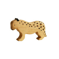 Jouets en bois sculptés d'animaux sud-américains, ensemble de décoration artisanale : autruche, lama, toucan, dauphin, armadillo, pellican