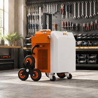 Nouveau modèle de nettoyeur laser à impulsions 1000W, refroidi par air, portable, en valise, avec roues pour monter les escaliers, pour usage industriel, grandes surfaces et haute précision