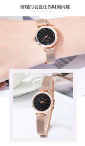 Reloj de Mujer Exquisito de Edición Limitada con Correa de Malla de Acero Inoxidable, Resistente al Agua, con Fecha y Movimiento de Cuarzo - Product Image 3