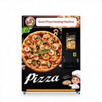 Distributeur automatique 24h/24 de produits chauds et surgelés avec écran tactile, paiement par pièces, cartes et QR code