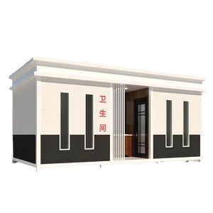 Toilettes portables en panneaux sandwich, design moderne, écologiques, pour les attractions touristiques, utilisation en extérieur - Product Image 1