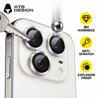 Protection d'objectif photo ATB en gros, sans bulles, installation facile pour iPhone 18 Pro Max, 18 Duo, 17 Pro Max