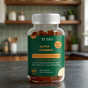 Suplementos Herbales en Gomitas de 4000mg, 10 en 1, con Extracto Puro de Himalaya de Alpha Saussurea Involucrata, Ashwagandha y Macca, para Hombres - Product Image 1