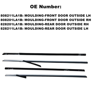 Bandes d'étanchéité de garniture extérieure (4 pièces) bandes d'étanchéité de fenêtre pour <span class=keywords><strong>Nissam</strong></span> Patrol Y62 2010 2011 2012 2013 2014 2015 2016 2017 2018 - Product Image 6