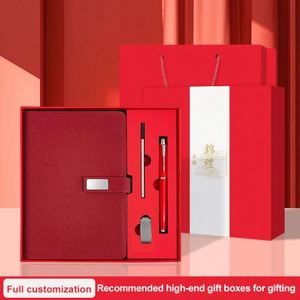 Coffret cadeau avec stylo, carnet de notes A5 en cuir PU, agenda de bureau, planificateur, journal - Product Image 2