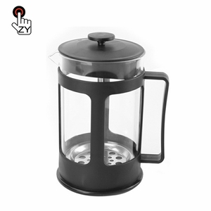 Manufacturer Upgraded Heat Resistant Gold Copper Silver Durable Precise Scale Glass French Press Coffee Maker
