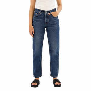 Shorts <span class=keywords><strong>en</strong></span> <span class=keywords><strong>jean</strong></span> droits à taille haute légers et originaux pour femmes - Product Image 2