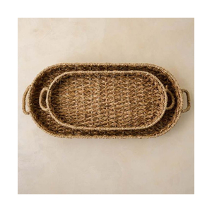 2025Artisan Handmade <b>Rattan</b> & Rope Storage Tray Eco-Conscious Decorative Accent for Coffee <b>Tables</b> <b>Dining</b> Spaces and Sea Grass - Product Image 2