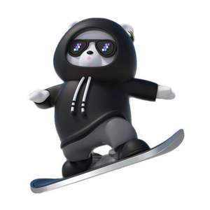 Adorno de oso para el salpicadero del coche, figura de oso de plástico, accesorios interiores - Product Image 3