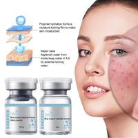 Poudre lyophilisée de peptide de cuivre pour soins de la peau, anti-âge, raffermissante, réparatrice, sérum facial au peptide de cuivre bleu GHK-Cu, marque privée