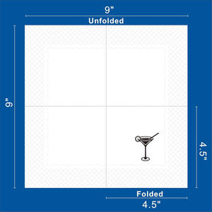 Serviettes de table personnalisées jetables 2 plis 16 g/m² pour restaurant, mariage, cocktail, avec logo imprimé - Product Image 2
