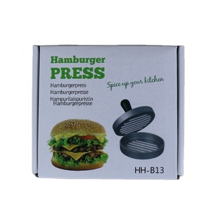 Mutfak Yemek Kalıbı Yuvarlak Şekilli Hamburger Presi Alüminyum Alaşımlı Hamburger Eti Sığır Köftesi Izgara <span class=keywords><strong>Burger</strong></span> Presi - Product Image 1