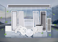 Grille de ventilation moderne en aluminium pour système de climatisation extérieur, diffuseur de filtre à air de retour au plafond pour bureau