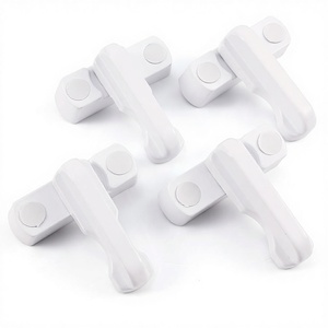Modern Zinc Alloy Security <strong>Sash</strong> Blocker Jammer <strong>Locks</strong> <strong>for</strong> UPVC <strong>Windows</strong> &amp; Doors White Commercial Use Easy Installation - Product Image 1