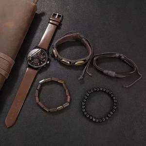 <span class=keywords><strong>Orologio</strong></span> al Quarzo da Uomo NYY, Casual in Pelle, Elegante e Versatile, Set con <span class=keywords><strong>Bracciale</strong></span> - Product Image 6