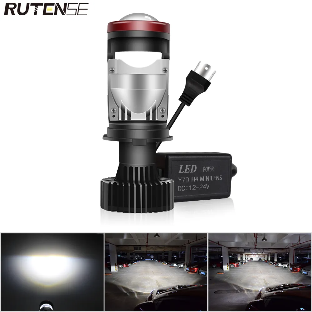 RUTENSEAuto照明システムY6D y7DY8Dモーターサイクルハイ/ロービームプロジェクトH4ミニレンズcanbusLEDプロジェクター