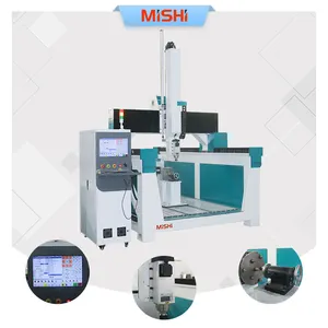 Mishi bọt cắt CNC Router EPS 4 trục CNC Máy phay gỗ 1325 1530 3D làm khuôn điêu khắc máy