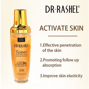 Tonique à la Collagène et à l'Or 24K <span class=keywords><strong>DR</strong></span> <span class=keywords><strong>RASHEL</strong></span>, Soin de la Peau, 120 ml, Soin des Pores du Visage, <span class=keywords><strong>Essence</strong></span> Tonique Hydratante et Nourrissante à Base de Plantes - Product Image 6