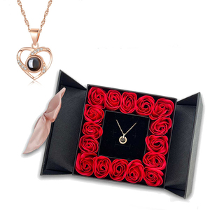 <span class=keywords><strong>Cadeau</strong></span> de Noël et de la Saint-Valentin, <span class=keywords><strong>collier</strong></span> de bijoux en gros, roses éternelles en savon, emballage <span class=keywords><strong>cadeau</strong></span> pour femmes et mamans - Product Image 2