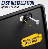 Support de plaque d'immatriculation moto en fer durable imitation carbone noir standard philippin, cadre de plaque d'immatriculation en gros FENGYUNJIA AS-2