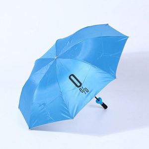 Dual-Folding 100Cm Open Diameter Foldable Compact Gift <b>Windproof</b> Anti-UV Rain Sun Wine Bottle <b>Umbrella</b> - Product Image 5