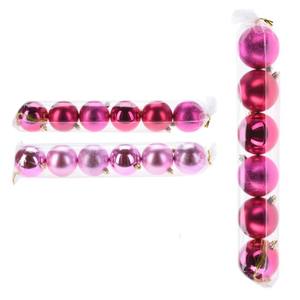 ENSEMBLE DE 6 BALLES EN PLASTIQUE ASSORTIES ROSE/FUCHSIA, DIAM. 7CM - Product Image 1