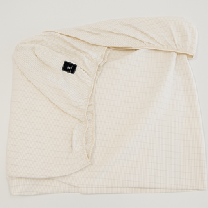 Feuilles de mise à la terre et de mise à la terre beiges | King Size 95% coton + draps conducteurs en fibre d'argent 5%, antistatiques, approvisionnement d'usine - Product Image 5