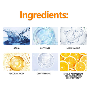 Gel Nettoyant Exfoliant Éclaircissant à l'Enzyme d'Orange, Nettoyant Visage Doux Exfoliant en Profondeur pour Tous Types de Peau - Product Image 5