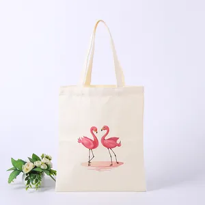 Grosir tas katun alami murah daur ulang dengan logo tas katun kanvas