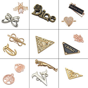 Logotipo de metal de marca disponible popular de alta calidad/etiqueta de metal de diseño personalizado para bolsos y bolsos - Product Image 3