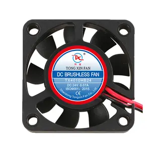 4010 mini DC Brushless fan 5V 12V 24V, 40mm 1.5 inch DC cooling fan, 40x40x10mm dc brushless fan with ball or sleeve bearing