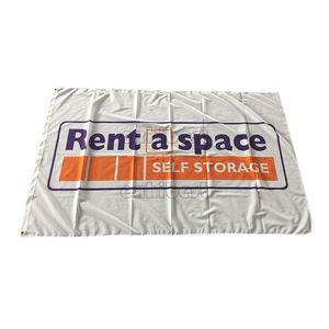 Nouveau produit conception d'impression pas cher imprimer votre Logo Polyester tissu campagne de publicité en plein air bannière de drapeau personnalisé - Product Image 1