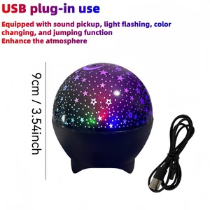 Rotating <b>Star</b> Moon Sky Projector Night <b>Light</b>, AAA Battery‑Operated Mini <b>LED</b> Projection Lamp For Kids Children Bedroom Home Decor - Product Image 4